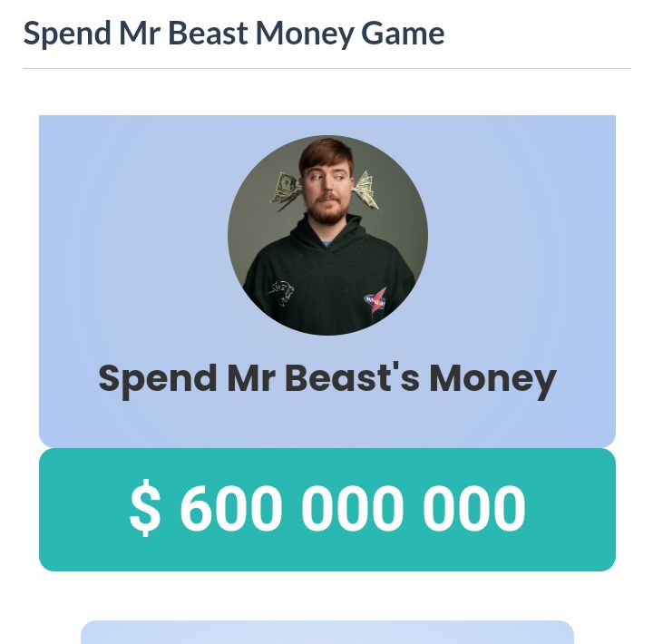 spend mrbeast money